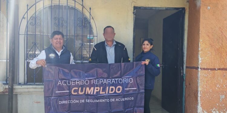 Mediante acuerdo reparatorio, CMASC logra restitución de inmueble a mujer víctima de despojo en Zamora