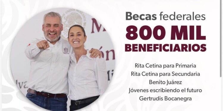 Michoacán, primer estado del país con becas en todos los niveles educativos: Bedolla