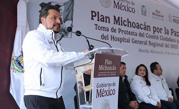 El titular del Seguro Social y el gobernador de Michoacán encabezaron la toma de protesta del Comité Ciudadano para la construcción de este nosocomio ubicado en Villas del Pedregal