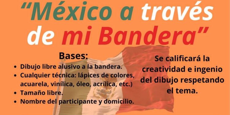 Impulsa Julio César Conejo Alejos concurso infantil de dibujo “México a través de mi Bandera” en Villa Morelos