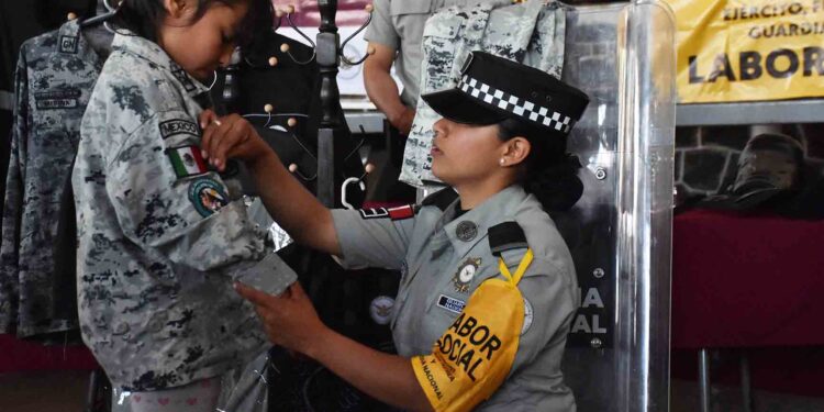 Ejército Mexicano y la Guardia Nacional realizan actividades de Labor Social en Uruapan