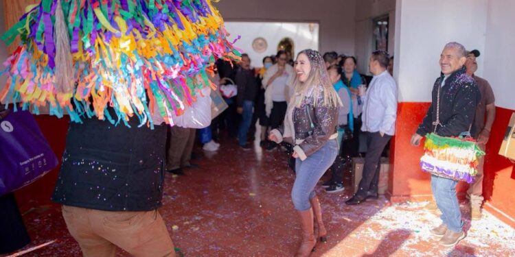 Dayana Pérez Mendoza recibe autoridades tradicionales en el marco del Carnaval 2026