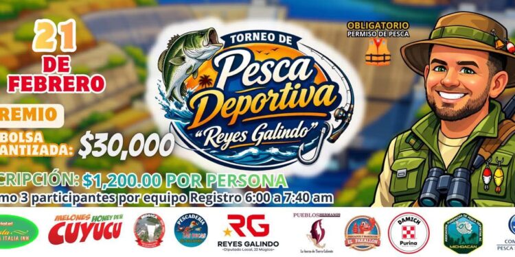 Invitan al Primer Torneo de Pesca Deportiva “Reyes Galindo”