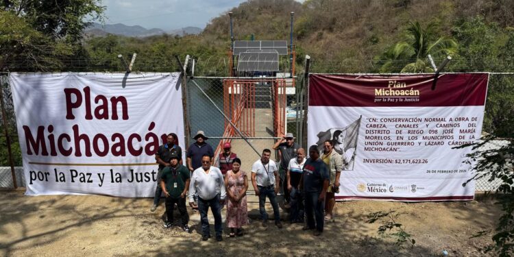 Con inversión de 2.1 mdp, Conagua asegura el riego de casi 7 mil hectáreas en Lázaro Cárdenas