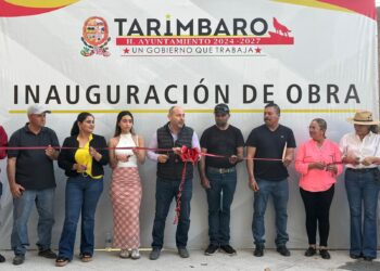 Alcalde Eric Gaona inaugura obra histórica en la Col. Miguel Hidalgo en Tarímbaro