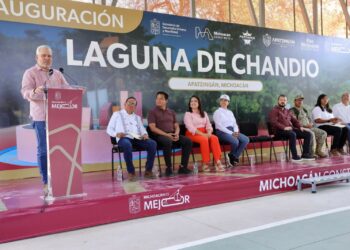 Inaugura Bedolla Bioparque Laguna de Chandio, nuevo espacio para la paz social de Apatzingán